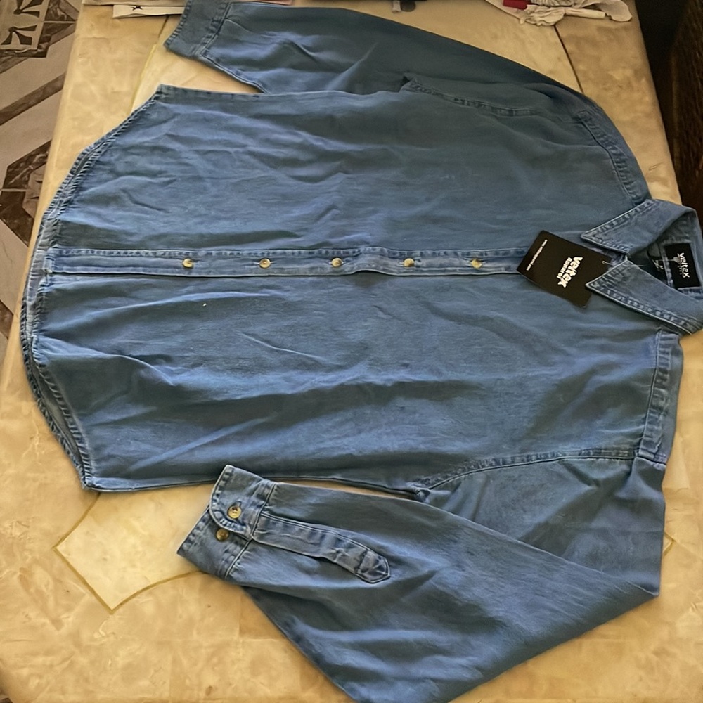 VELTEX APPAREL MEDIUM JEAN TOP LONGSLEEVE - Picture 6 of 8